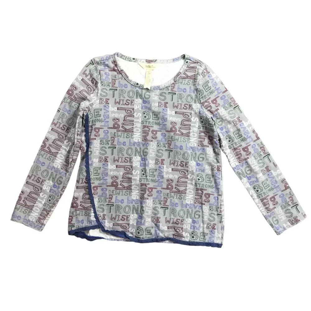 Matilda Jane Choose Your Own Path The Best You Can‎ Be Tee Shirt Size 6 Gray